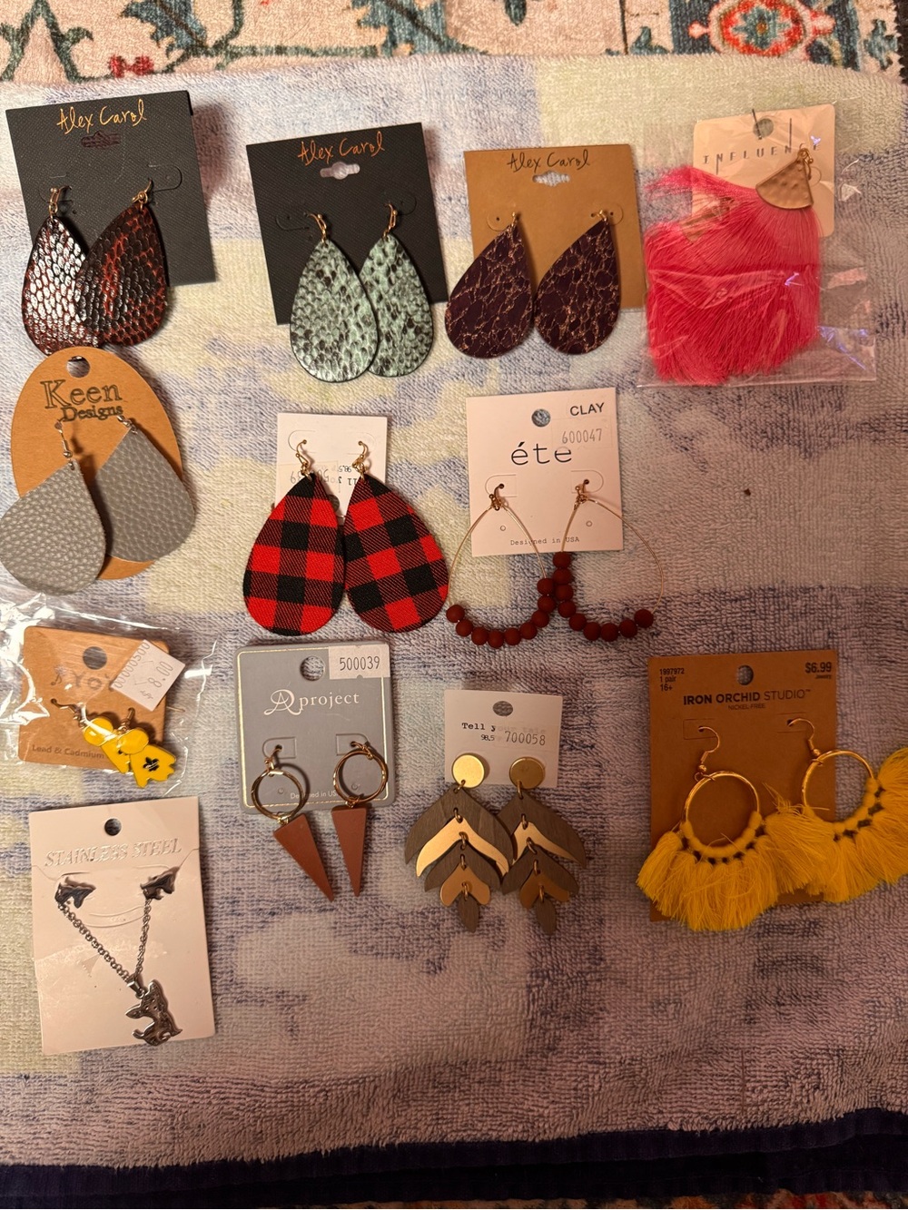 12 pair of Earrings -